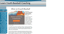 Desktop Screenshot of learn-youth-baseball-coaching.com