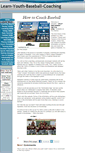 Mobile Screenshot of learn-youth-baseball-coaching.com