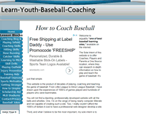 Tablet Screenshot of learn-youth-baseball-coaching.com